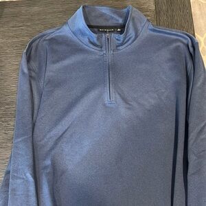 From golf trendy brand - Devereux Men's Golf 1/4 Zip Long Sleeve Blue Shirt